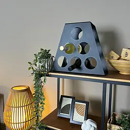 Підставка для вина Nice & Cozy Pyramid на 5 пляшок чорна - мініатюра 2