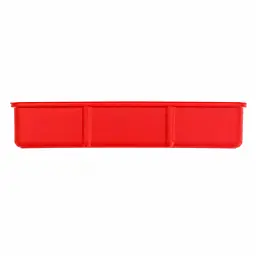 Комплект 2 шт лотків для розсади 2.2 л 38×16×6.5 см кольорові піддони для рослин та зелені Червоний 88422