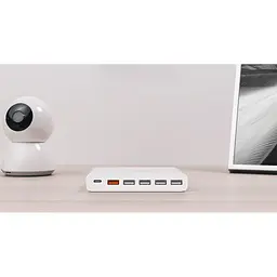 Адаптер живлення хаб Xiaomi Mi USB Multiple Hub 60 W Fast Charger 6 port cdq06zm - мініатюра 3