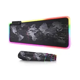Ігрова поверхня FeelTouch з RGB підсвіткою 800 x 300 мм Black