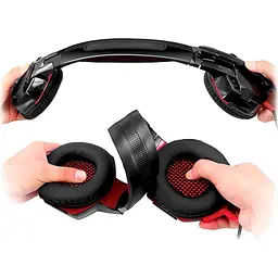 Ігрові навушники REAL-EL GDX-8100 Black/Red (EL124100055) [112568] - мініатюра 9