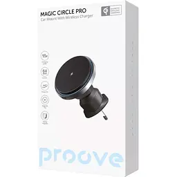 Автотримач із бездротовою зарядкою Proove Magic Circle Pro 15W (WHMP15010001) [133344] - мініатюра 6