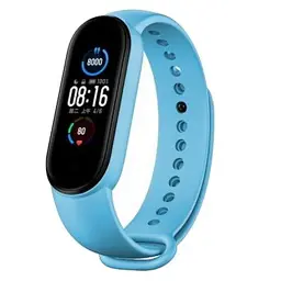 Ремінець до фітнес браслета Armorstandart Superhero Edition для Xiaomi Mi Band 5 Captain Marvel Blue (ARM57075) - мініатюра 2