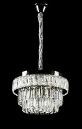 Хромована кришталева світлодіодна люстра Splendid Ray L1195/400/4+LED (CR), 40 см на 4 лампи E14 з LED-підсвічуванням - мініатюра 2