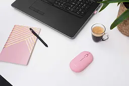 Trust Миша Puck Rechargeable Ultra-Thin BT WL Silent Pink - мініатюра 10