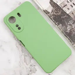 Чохол Silicone Cover Lakshmi Full Camera (AAA) для Xiaomi Redmi 13C / Poco C65 М'ятний / Mint - мініатюра 2