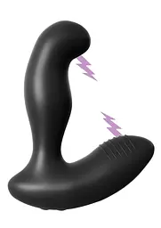 Стимулятор простати Electro Stim Prostate Vibe, 13.3 см чорний - мініатюра 4