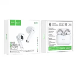 Бездротові навушники Hoco EW34 Full true wireless BT headset білі (6931474791030) - мініатюра 3