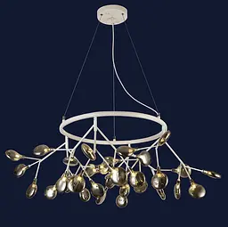 Люстра стельова LED Levistella 918LP263-36 WH+BK, 36 плафонів, білий і чорний, сучасний стиль, G4 - мініатюра 2
