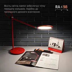 Настiльна лампа Videx LED VL-TF15R 20W 4100K червона (VL-TF15R) - мініатюра 10