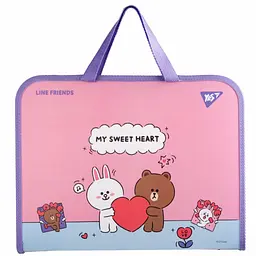 Папка-портфель Yes 492239 А4 Line Friends. Choco and Cony з ручками(24) - мініатюра 3