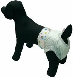 Суперпоглинаючі підгузки для собак Croci Dog Nappy з еластичною стрічкою XXL (18-30 кг) 40-62 см 10 шт. - мініатюра 3