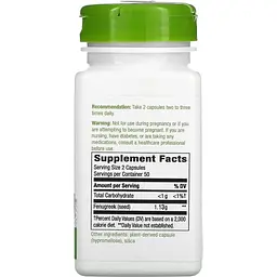 Пажитник Nature's Way Fenugreek Seed 610 мг 100 капсул - мініатюра 2