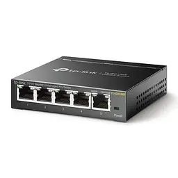 Комутатор TL-SG105E, 5x100/1000 Mb/s, металевий корпус, керований TP-Link teh0028261