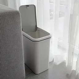 Відро для сміття MBM My Home з кришкою 10 л сіре (BIN-04 10L GRAY) - мініатюра 8