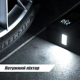 Автомобільний компресор Suitu портативний акумуляторний 6000 mAh 150 PSI 120W - мініатюра 6