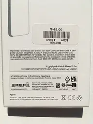 Оригінальний силіконовий чохол для iPhone 15 Pro Apple Silicone Case with MagSafe Midnight Black MT1A3ZM/A - мініатюра 3