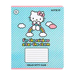 Зошит Kite Hello Kitty, 12 аркушів, лінія (HK22-234), в асортименті - мініатюра 5