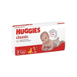 Підгузки Huggies Classic 3 (4-9кг) Jumbo 52 шт (5029053579788) - мініатюра 2