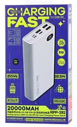 Повербанк Remax 20000 mAh швидкий заряд 22 W (RPP-292) - мініатюра 4
