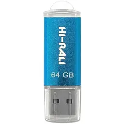 Флеш-накопичувач USB 64Gb Rocket, Blue, USB 3.0 (HI-64GB3VCBL) Hi-Rali teh0029110