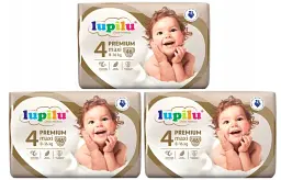 Підгузники Lupilu Premium Maxi Розмір 4, Вага 8-16 кг, 138 шт