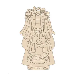 Набор фигурок для раскрашивания и украшения "Кукла-мотанка" Motanka-Doll8, 8 штук - миниатюра 2