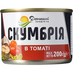 Скумбрія Домашні продукти в томатні 200 г - мініатюра 2