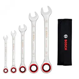 Ключі комбіновані Professional, 8,10,13,17,19мм, набір 5шт Bosch hoz0013895 - мініатюра 2
