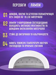 Лампа для манікюру Sun One 48W + Фрезер-ручка Variable Speed - мініатюра 2