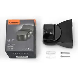 Датчик руху та освітленості VIDEX, 20V 1200W IP65 інфрачервоний чорний (VL-SPW15B) - мініатюра 2