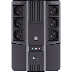 Джерело безперебійного живлення (ДБЖ) Trust Maxxon 800VA UPS with 6 standard wall power outlets (23326) [91990] - мініатюра 2
