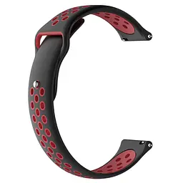 Ремінець BeWatch sport-style для Samsung Galaxy Watch 46 мм Чорно-Червоний (1020113) - мініатюра 2