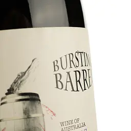 Вино Bursting Barrel Shiraz, червоне, сухе, 0,75 л - мініатюра 3