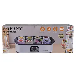 Йогуртниця SOKANY SK-2303 25 Вт 1,4 л Sokany SK2303SS - мініатюра 6
