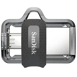 USB флеш накопичувач SanDisk 64GB Ultra Dual Black USB 3.0 OTG (SDDD3-064G-G46)