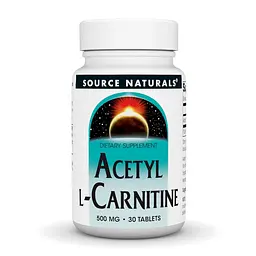 Амінокислота Source Naturals Acetyl L-Carnitine 500 мг 30 таб