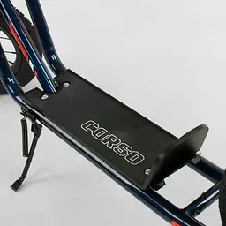 Дитячий самокат Corso 40х15х83-95 см Чорний 000231506 - мініатюра 2