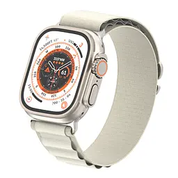 Ремінець для Apple Watch 49/46/45/44/42 (Series 1-3), бежевий, Alpine Loop Alpina Band, тканинний поліестеровий ремінець для смарт-годин, дихаючий, для активного відпочинку та спорту, ArmorStandart (ARM64975) - мініатюра 4
