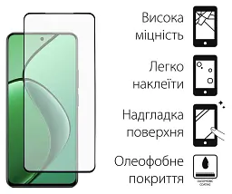 Скло захисне Dengos Realme 12 4G Black 2 pcs (DG-TG2P-89) - мініатюра 2