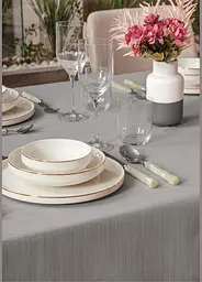 Скатертина Cotton Box Plain - Grey 155х160 см поліестер TC303375941 - мініатюра 2