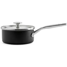 Ківш KitchenAid Steel Core з кришкою 16 см 1.3 л матовий чорний (CC005997-001) - мініатюра 2