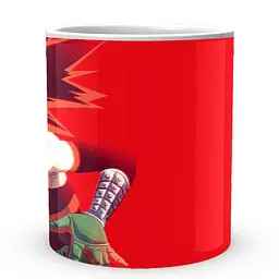 Кухоль GeekLand Моя геройська академія My Hero Academia Бакуго в бойовому костюмі на червоному тлі MHA 02.504 330 мл білий - мініатюра 2