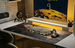GravaStar Ігрова поверхня SHARK, XL (900х450х3мм), чорний - мініатюра 5