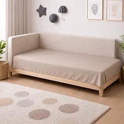 Дитяча постільна білизна MIRSON JUNIOR фланель Cappuchino/Ash grey 200х220см (2200012803608) - мініатюра 8