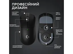 Миша Logitech G Pro X Superlight 2 Lightspeed Wireless Black (910-006630) - мініатюра 5