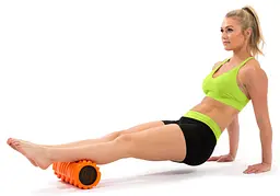 Масажний ролик EasyFit Solid Roller v.1.1s 33 см помаранчевий (EF-2050-Or) - мініатюра 6
