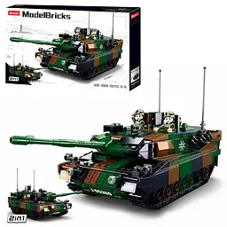 Конструктор M38-B0839 Sluban Model Bricks "Основний бойовий танк Леопард 2А5" фігурки 766 деталей в коробці (6903317245284) - мініатюра 2