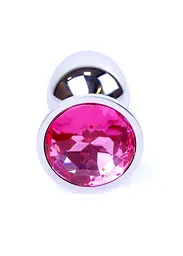 Анальна пробка з камнем Jewellery Silver Plug - мініатюра 2