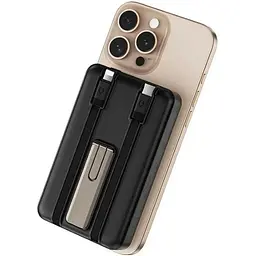Портативний ЗП Power Bank Wiwu Wi-P056 22.5W+PD20W з БЗП+iWatch with cable 10000 mAh Black